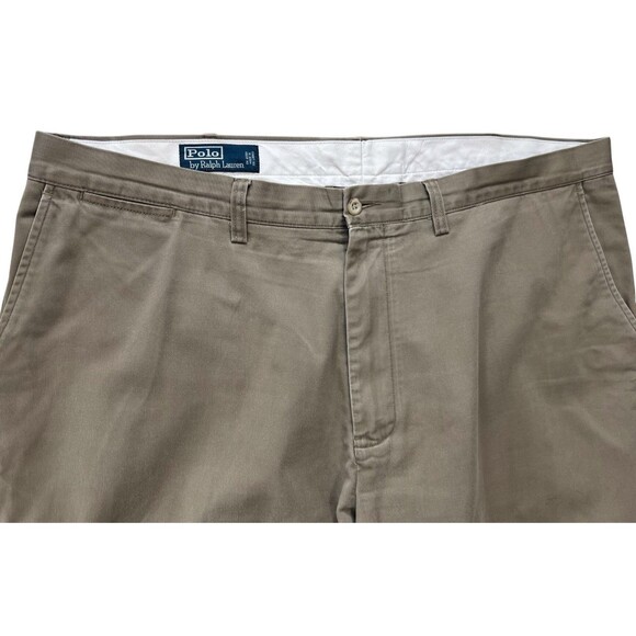 Polo Ralph Lauren Classic Fit Men's Khaki Tan Chino Pants Straight Leg 42x32 - Picture 2 of 8